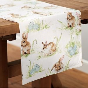 NEVER USED Pottery Barn Bunny table runner